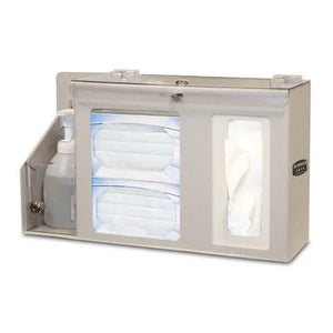 Bowman ABS Double Lock Hygiene Station , 17.5"W x 5"D x 10"H Bowman ABS Double Lock Hygiene Station , 17.5"W x 5"D x 10"H