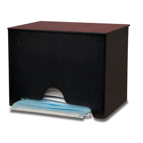 Bowman Cherry ABS Bulk Countertop Face Mask Dispenser • 9.45"W x 4.75"L x 6.75"H