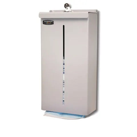 Tall Locking Bulk Face Mask Dispenser, ABS • Beige