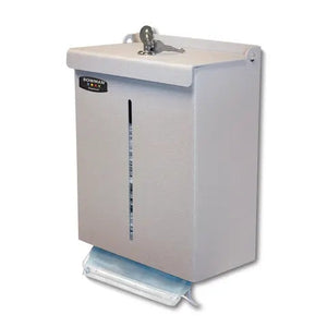 Short Locking Bulk Face Mask Dispenser, ABS • Beige Short Locking Bulk Face Mask Dispenser, ABS • Beige