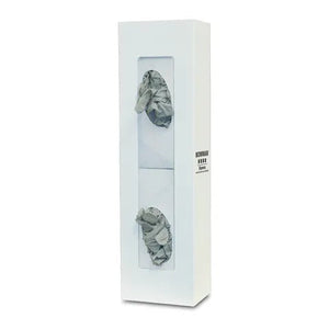 Bowman White Steel Vertical Glove Box Dispenser, Double • 5.6"W x 3.94"D x 20.04"H Bowman White Steel Vertical Glove Box Dispenser, Double • 5.6"W x 3.94"D x 20.04"H