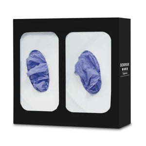 Bowman Black Stainless Glove Box Dispenser, Double • 10.6"W x 3.82"D x 10.03"H Bowman Black Stainless Glove Box Dispenser, Double • 10.6"W x 3.82"D x 10.03"H