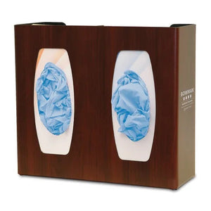 Double Glove Box Dispenser • 11.38"W x 4"D x 10.13"H, Cherry Double Glove Box Dispenser • 11.38"W x 4"D x 10.13"H, Cherry