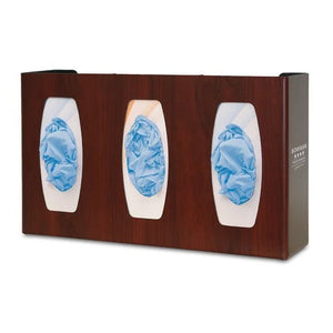 Triple Glove Box Dispenser • 17"W x 4"D x 10.13"H, Cherry Triple Glove Box Dispenser • 17"W x 4"D x 10.13"H, Cherry