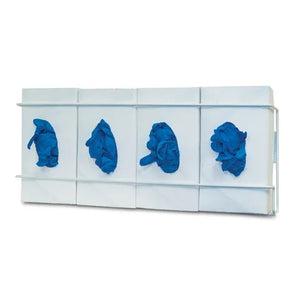 Bowman Wire Glove Box Dispenser, Quad • 21.67"W x 3.75"D x 8.16"H Bowman Wire Glove Box Dispenser, Quad • 21.67"W x 3.75"D x 8.16"H