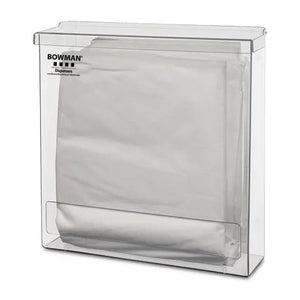 Bowman ADA Bulk Gown Dispenser • 14.63"W x 4"D x 15.34"H Bowman ADA Bulk Gown Dispenser • 14.63"W x 4"D x 15.34"H