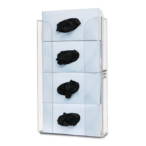 Bowman PETG Top Loading Glove Box Dispenser, Quad • 10.45"W x 3.7"D x 19.1"H Bowman PETG Top Loading Glove Box Dispenser, Quad • 10.45"W x 3.7"D x 19.1"H