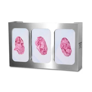 Bowman Stainless Steel Glove Box Dispenser with Dividers, Triple • 15.87"W x 3.81"D x 10.03"H Bowman Stainless Steel Glove Box Dispenser with Dividers, Triple • 15.87"W x 3.81"D x 10.03"H