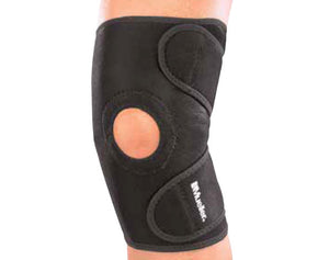 MUELLER SPORT CARE KNEE SUPPORT OPEN PATELLA BLACK, ONE SIZE MUELLER SPORT CARE KNEE SUPPORT OPEN PATELLA BLACK, ONE SIZE