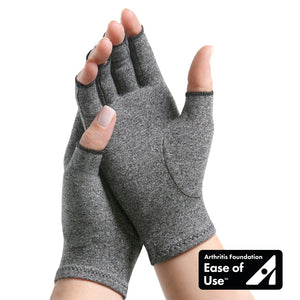 IMAK COMPRESSION ARTHRITIS GLOVES, PAIR, GREY, MEDIUM IMAK COMPRESSION ARTHRITIS GLOVES, PAIR, GREY, MEDIUM