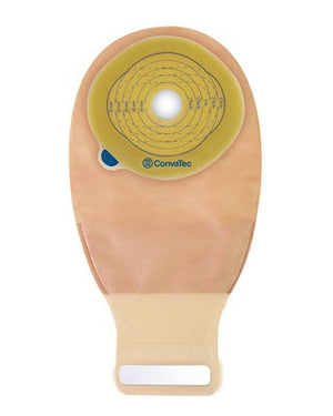 Convatec esteem convex one-piece drainable pre-cut pouch w/ invisiclose, durahesive, one-sided comfort panel 12" opaque, 1" (25mm), 10/box Convatec esteem convex one-piece drainable pre-cut pouch w/ invisiclose, durahesive, one-sided comfort panel 12" opaque, 1" (25mm), 10/box