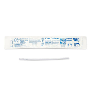 CURE FEMALE STRAIGHT TIP CATHETER NO CONNECTOR 14 FR 6" CURE FEMALE STRAIGHT TIP CATHETER NO CONNECTOR 14 FR 6"