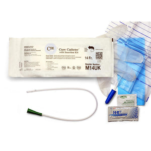 CURE MALE POCKET STRAIGHT TIP CATHETER KIT 14 FR 16" CURE MALE POCKET STRAIGHT TIP CATHETER KIT 14 FR 16"