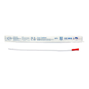 CURE MALE STRAIGHT TIP CATHETER 18 FR 16" CURE MALE STRAIGHT TIP CATHETER 18 FR 16"