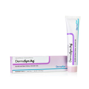 Dermarite dermasyn/ag silver antibacterial wound gel tube 1.5 oz sterile Dermarite dermasyn/ag silver antibacterial wound gel tube 1.5 oz sterile