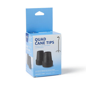 Replacement Large Base Quad Cane Tips, Black, 5/8" Replacement Large Base Quad Cane Tips, Black, 5/8"