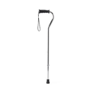 Aluminum Offset Cane with Gel Grip, Chrome Aluminum Offset Cane with Gel Grip, Chrome