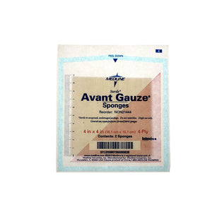 NON-WOVEN STERILE GAUZE SPONGE, 4" X 4", 4 PLY, 50-2'S/BOX NON-WOVEN STERILE GAUZE SPONGE, 4" X 4", 4 PLY, 50-2'S/BOX