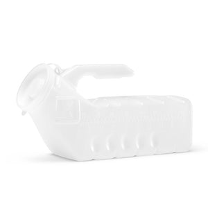 MALE URINAL WITH GLOW-IN-THE-DARK LID, 1,000 ML MALE URINAL WITH GLOW-IN-THE-DARK LID, 1,000 ML