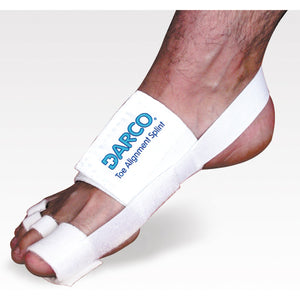 TOE ALIGNMENT SPLINT, ONE SIZE FITS ALL, WHITE TOE ALIGNMENT SPLINT, ONE SIZE FITS ALL, WHITE