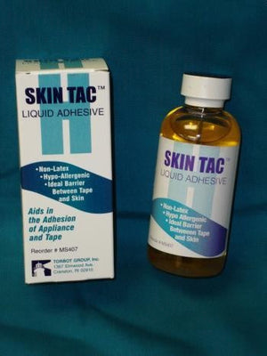 Skin tac liquid adhesive barrier 4 oz clear, hypoallergenic, latex-free Skin tac liquid adhesive barrier 4 oz clear, hypoallergenic, latex-free