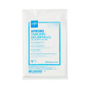 Disposable Polyethylene Apron, Midweight, 28" x 46" Disposable Polyethylene Apron, Midweight, 28" x 46"