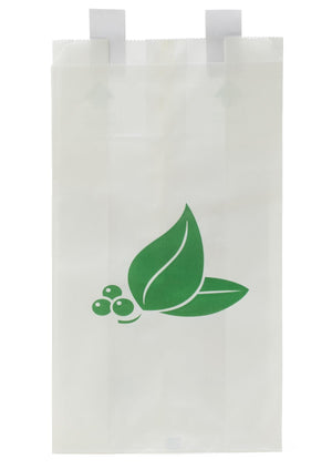 Paper Bedside Bag, White, 6.3" x 2" x 11.75" Paper Bedside Bag, White, 6.3" x 2" x 11.75"
