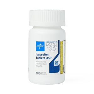 Medline Ibuprofen Tablet, 200 mg, 100 Tablets/Bottle Medline Ibuprofen Tablet, 200 mg, 100 Tablets/Bottle