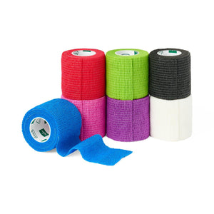 Nonsterile Self-Adherent Latex Wrap, Assorted Color Pack, 2" x 5 yd. Nonsterile Self-Adherent Latex Wrap, Assorted Color Pack, 2" x 5 yd.