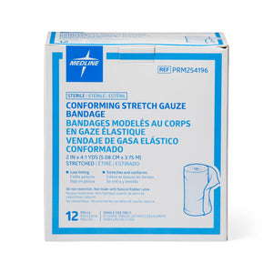 Sterile Conforming Gauze Bandage, 2" x 4.1 yd. Sterile Conforming Gauze Bandage, 2" x 4.1 yd.