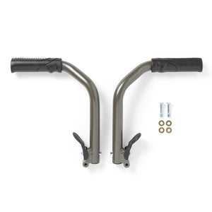Silver Upper Handle for Ultralight Bariatric Transport Chair Silver Upper Handle for Ultralight Bariatric Transport Chair
