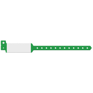 Wristband, Adult/ Pediatric, Green Wristband, Adult/ Pediatric, Green