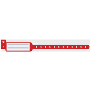 Wristband, Adult/ Pediatric, Red Wristband, Adult/ Pediatric, Red