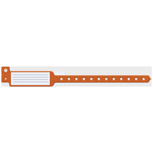 Wristband, Adult/ Pediatric, Orange Wristband, Adult/ Pediatric, Orange