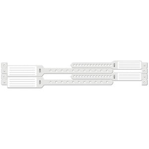 Wristband Set, 4-Part, White Wristband Set, 4-Part, White