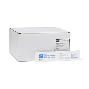 Health Care Logistics Luer-Lock Syringe with 23G x 1" Hypodermic Needle, 3 mL Health Care Logistics Luer-Lock Syringe with 23G x 1" Hypodermic Needle, 3 mL