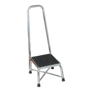 Footstool w/ Hand Rail, Bariatric, Chrome Footstool w/ Hand Rail, Bariatric, Chrome