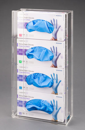 Acrylic Glove Box Holder - 4 Box (Magnets 4) Acrylic Glove Box Holder - 4 Box (Magnets 4)