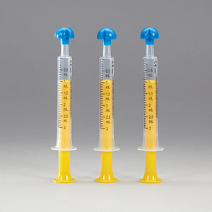 Health Care Logistics HCL® by Comar® Oral Dispensers with Tip Caps, 3mL - Clear, Yellow Plungers Health Care Logistics HCL® by Comar® Oral Dispensers with Tip Caps, 3mL - Clear, Yellow Plungers