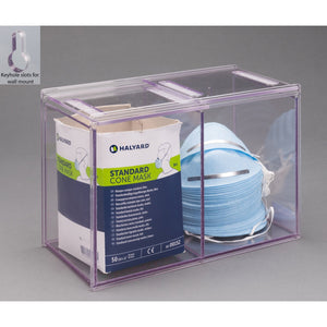Double Bulk Cone Mask Dispenser-PETG (Wall Mount) Double Bulk Cone Mask Dispenser-PETG (Wall Mount)