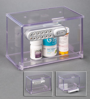 Locking Medication Box-8w x 5d x 4t Locking Medication Box-8w x 5d x 4t