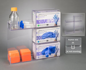 Glove Box Holder w/Shelf-3 box (Wall Mount) Glove Box Holder w/Shelf-3 box (Wall Mount)