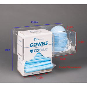 Isolation Item Wall Organizer-Gown/Mask (Wall Mount) Isolation Item Wall Organizer-Gown/Mask (Wall Mount)