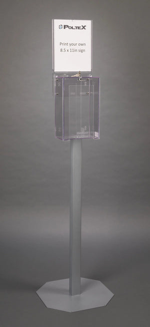 Locking 2 Mask Box Holder (SLV Sign, 2STL Stand, 2 STL SLV Kit) Locking 2 Mask Box Holder (SLV Sign, 2STL Stand, 2 STL SLV Kit)