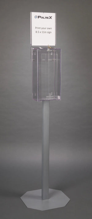 Locking 3 Mask Box Holder (SLV Sign, 2STL Stand, 2 STL SLV Kit) Locking 3 Mask Box Holder (SLV Sign, 2STL Stand, 2 STL SLV Kit)