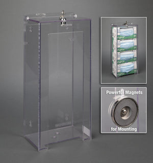 Locking Mask Box Holder-4 Box (Magnets 3) Locking Mask Box Holder-4 Box (Magnets 3)