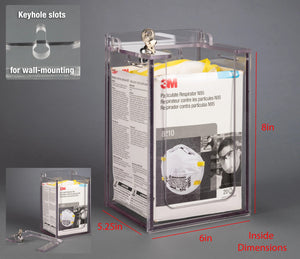 Locking N95 Mask Dispenser (Wall Mount) Locking N95 Mask Dispenser (Wall Mount)