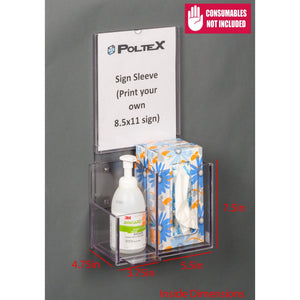 Respiratory Hygiene Station H (Wall Mount Sign Sleeve, RHS Wall Kit) Respiratory Hygiene Station H (Wall Mount Sign Sleeve, RHS Wall Kit)
