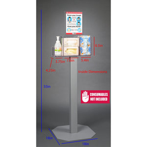 Respiratory Hygiene Station I (3STL Stand, RHS 3STL Kit, Decal Sign) Respiratory Hygiene Station I (3STL Stand, RHS 3STL Kit, Decal Sign)