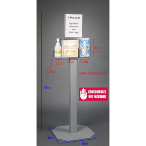 Respiratory Hygiene Station I (3STL Stand, RHS 3STL Kit, SLV Sign) Respiratory Hygiene Station I (3STL Stand, RHS 3STL Kit, SLV Sign)